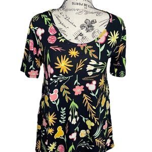 LuLaRoe XXS Perfect Tee • Disney Collection • Hidden Mickey • Side Slits • BNWT